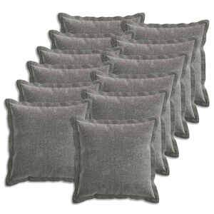 vidaXL Presvlaka za jastuk 12 pcs HOUTEN Tamnosiva 45 x 45 cm