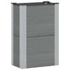 vidaXL Povi&scaron;ena vrtna gredica Siva 50 x 30 x 72 cm WPC i aluminij
