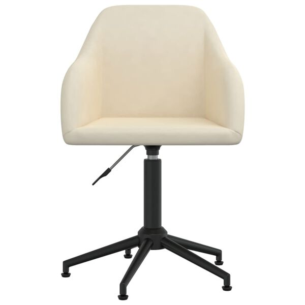 vidaXL Okretne blagovaonske stolice 2 kom krem bar&scaron;unaste