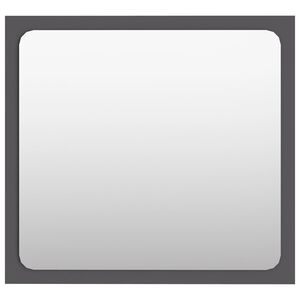 vidaXL Kupaonsko ogledalo sivo 40 x 1,5 x 37 cm konstruirano drvo