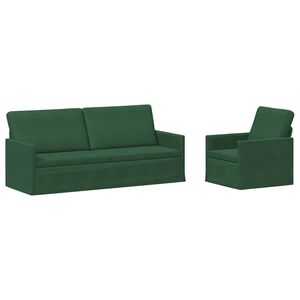 vidaXL Set sofe 2 pcs Jungle zelena Kordura tekstil