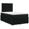 vidaXL Boxspring krevet s madracem Crna 120 x 190 cm Tkanina