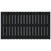 vidaXL Zidno uzglavlje crni 108 x 3 x 60 cm od masivne borovine