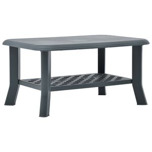 vidaXL Stolić za kavu zeleni 90 x 60 x 46 cm plastični