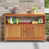 vidaXL Konzolni vrtni stol 110 x 35 x 75 cm od masivnog drva bagrema