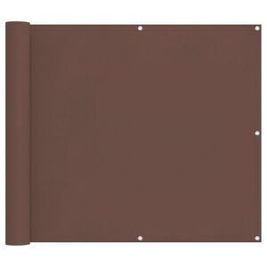 vidaXL Balcony ekran Smeđa 100 x 800 cm Oxford tkanina