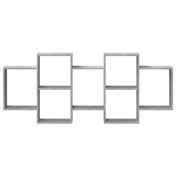 vidaXL Zidna polica siva boja betona 159x18x65 cm konstruirano drvo