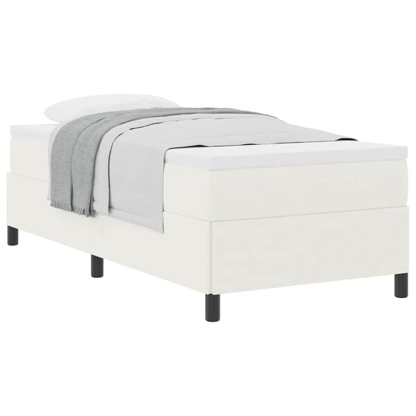 vidaXL Krevetna konstrukcija Krema 80 x 200 cm Baršunasta tkanina