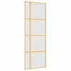 vidaXL Klizna vrata zlatna 76x205 cm matirano staklo ESG i aluminij