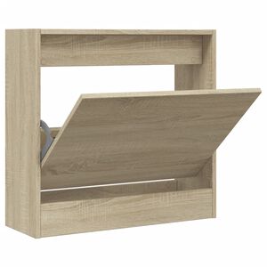 vidaXL Ormarić za cipele boja hrasta 60 x 21 x 57 cm konstruirano drvo