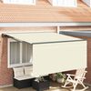 vidaXL Skrovita tenda Krema 350 x 250 cm Poliester i aluminij