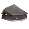 vidaXL Tipi &scaron;ator Smeđa siva 600 x 600 x 350 cm Poliester i čelik