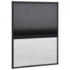 vidaXL Nabrani zaslon protiv insekata za prozore aluminijski 60x80 cm