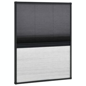 vidaXL Nabrani zaslon protiv insekata za prozore aluminijski 60x80 cm