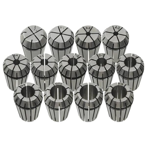 vidaXL 13-dijelni set steznih čahura ER20