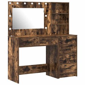 vidaXL Toaletni stol 2 kom. Smeđa 78.5 x 41 x 135 cm Konstruirano drvo