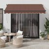 vidaXL Tenda na automatsko uvlačenje smeđa 350 x 250 cm