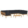 vidaXL 6-dijelni set vrtnih sofa od paleta s jastucima od drva bagrema