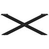 vidaXL Noge za klub stolić u obliku slova X, 2 kom, crne, 70 x (30-31) cm, čelik