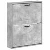vidaXL Ormar za cipele na zidu HAARLEM 71 x 17 x 86 cm Betonska siva