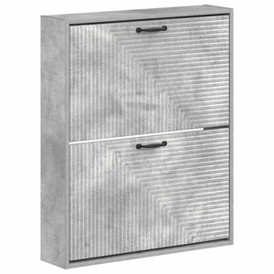 vidaXL Ormar za cipele na zidu HAARLEM 71 x 17 x 86 cm Betonska siva