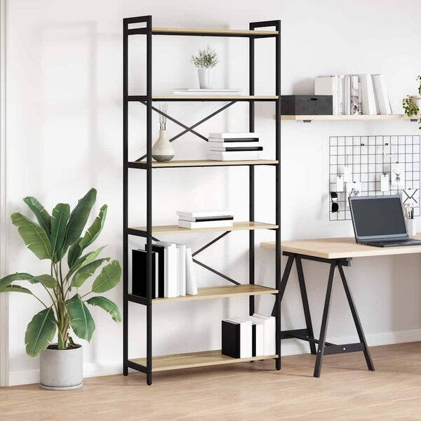 vidaXL Polica Sonoma hrast 40 x 30 x 85 cm Konstruirano drvo