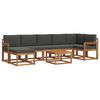 vidaXL Set vanjskih sofa s jastukom 8 pcs Prirodna i antracit