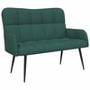 vidaXL Sofa za dvije osobe Tamnozelena 115 x 61 x 87 cm Tkanina