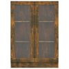 vidaXL Vitrina boja dimljenog hrasta 82,5x30,5x115cm konstruirano drvo