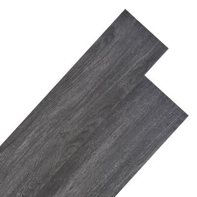 vidaXL Nesamoljepljive podne obloge PVC 4,46 m² 3 mm crne