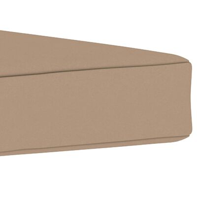vidaXL Paletni podni jastuk od tkanine 60 x 61,5 x 6 cm smeđe-sivi