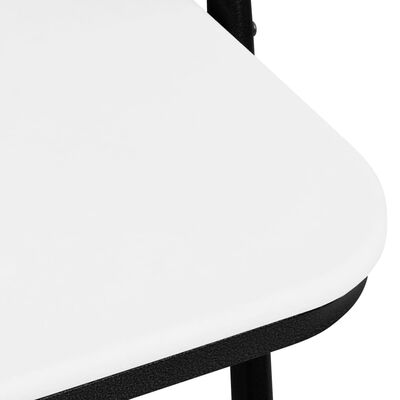 vidaXL Sklopive vrtne stolice 4 kom HDPE bijele