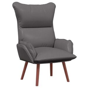 vidaXL fotelja Siva 69 x 74 x 93 cm Umjetna koža