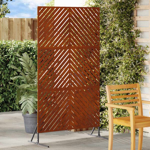 vidaXL Zaslon za privatnost Siva 100 x 50 x 180 cm Čelik