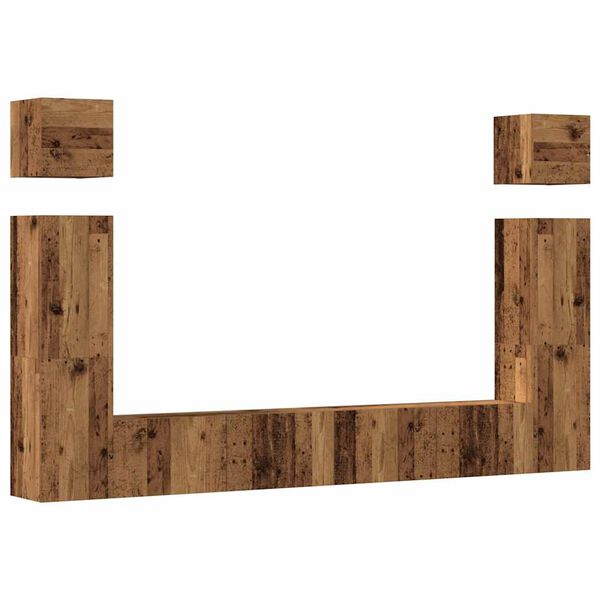 vidaXL 6-dijelni zidni set TV ormarić konstruirano drvo