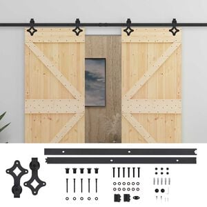 vidaXL Klizna vrata 2 kom. 100 x 210 cm Masivna borovina