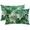 vidaXL Presvlaka za jastuk 2 pcs HEERLEN Uzorak lista 50 x 80 cm
