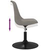 vidaXL Okretne blagovaonske stolice 4 kom svjetlosive baršunaste