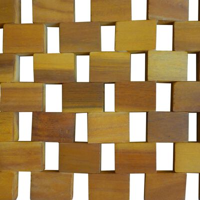 vidaXL Kupaonski otirač od drva akacije s uzorkom mozaika 80 x 50 cm