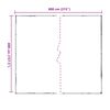vidaXL Cerada s rupama *Transparent*an 4 x 8 m Polietilen