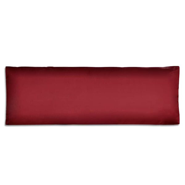 vidaXL Tapecirani jastuk za naslon sjedala vino crveni 120 x 40 x 10 cm