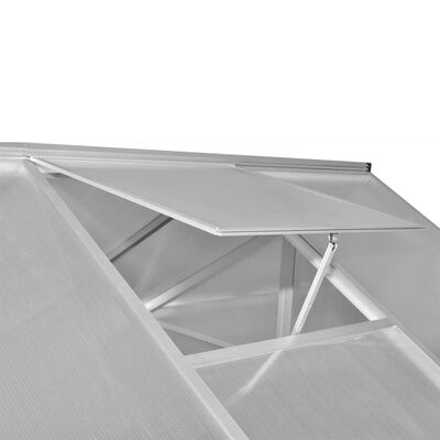 vidaXL Staklenik od ojačanog aluminija s okvirom 6,05 m²