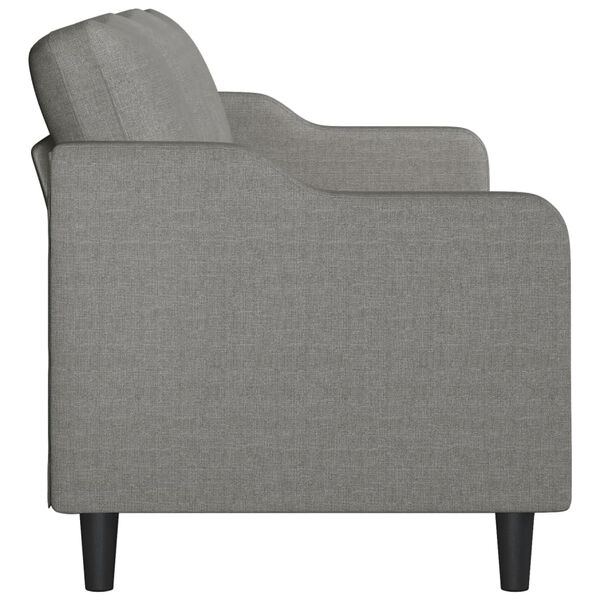 vidaXL Trosjed od tkanine tamnosivi 210 cm