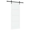 vidaXL Klizna vrata ORKDAL 83 x 211 cm Konstruirano drvo Bijela i crna