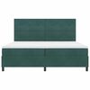vidaXL LED Box Spring Krevet Tamnozelena 200 x 200 cm tkanina