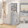 vidaXL Highboard Siva Sonoma 40 x 40,5 x 135 cm Konstruirano drvo