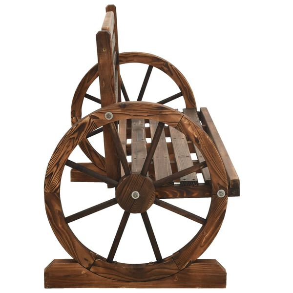 vidaXL Vrtna klupa 142 cm od masivne jelovine