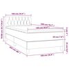 vidaXL Box spring krevet s madracem tamnoplavi 100x200 cm bar&scaron;unasti