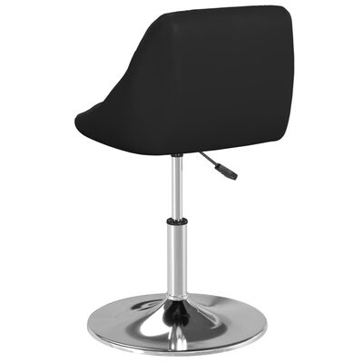 vidaXL Blagovaonska stolica od umjetne kože crna