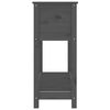 vidaXL Sadilica s policom siva 111,5x34,5x81 cm od masivne borovine